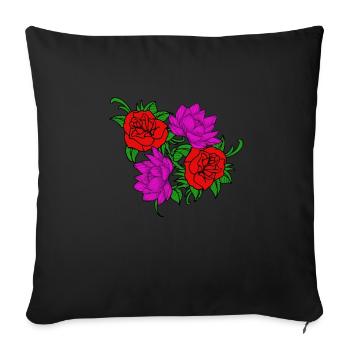 Valentine's Day Valentine's Day - Sofa pillowcase 17,3'' x 17,3'' (45 x 45 cm) - black - Front