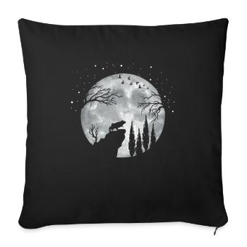 Frog Frogs Amphibian - Sofa pillowcase 17,3'' x 17,3'' (45 x 45 cm) - black - Front