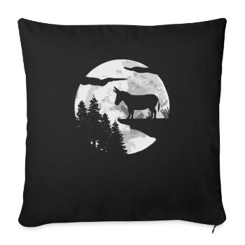 Donkey - Sofa pillowcase 17,3'' x 17,3'' (45 x 45 cm) - black - Front