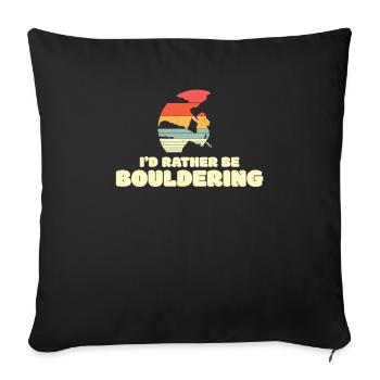 Bloc - Housse de coussin décorative 45 x 45 cm - noir - Devant