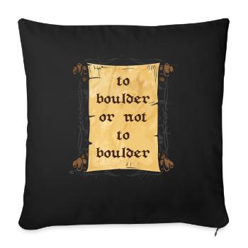 Bloc - Housse de coussin décorative 45 x 45 cm - noir - Devant