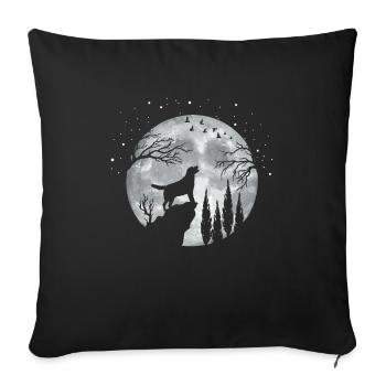 Labrador Hund - Sofakissenbezug 45 x 45 cm - Schwarz - Vorne