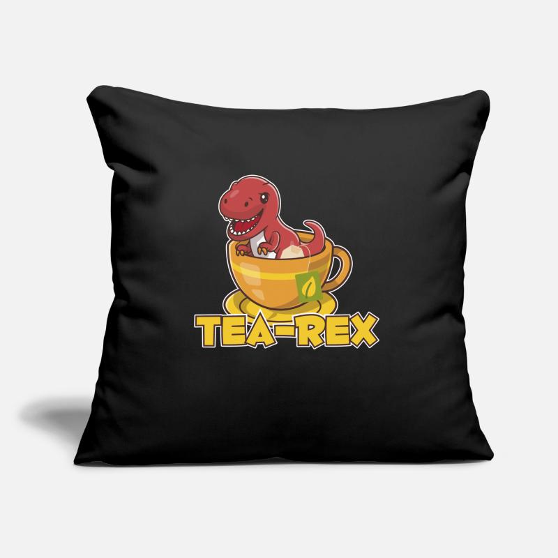 T-Rex Tee Rex Tea Rex Sofa pillowcase 17,3'' x 17,3'' (45 x 45 cm)