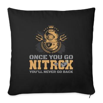 Scuba Diving Divers Diving - Sofa pillowcase 17,3'' x 17,3'' (45 x 45 cm) - black - Front