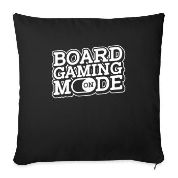 Board game - Sofa pillowcase 17,3'' x 17,3'' (45 x 45 cm) - black - Front