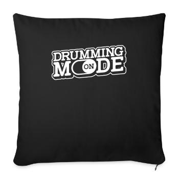 Batterie Batteur Batteur - Housse de coussin décorative 45 x 45 cm - noir - Devant