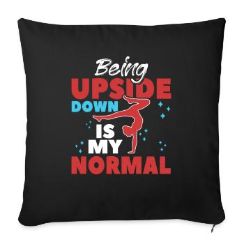 RSG Gymnast Rhythmic Sports Gymnastics - Sofa pillowcase 17,3'' x 17,3'' (45 x 45 cm) - black - Front