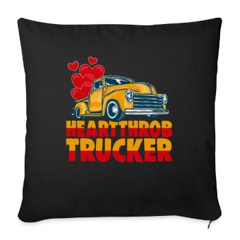 Truck Driver Truck Driver Truck Driver Trucker - Sofa pillowcase 17,3'' x 17,3'' (45 x 45 cm) - black - Front