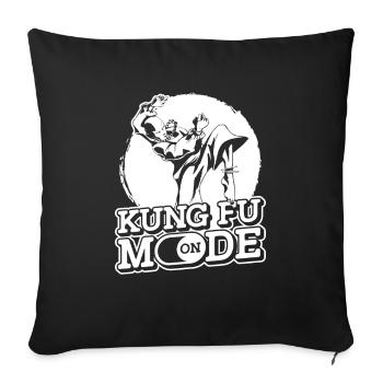 Kung Fu - Sofa pillowcase 17,3'' x 17,3'' (45 x 45 cm) - black - Front