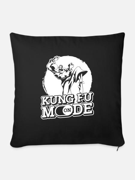 Kung Fu - Sofakissenbezug 45 x 45 cm - Schwarz