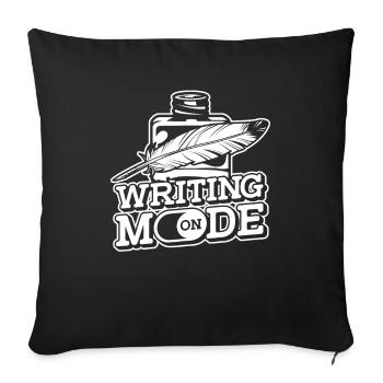 Writer Author - Sofa pillowcase 17,3'' x 17,3'' (45 x 45 cm) - black - Front