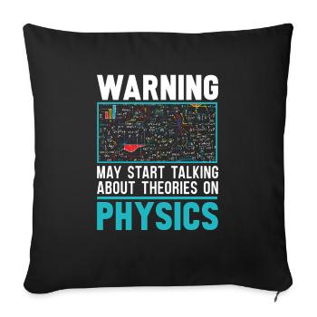 Physik Physiker - Sofakissenbezug 45 x 45 cm - Schwarz - Vorne