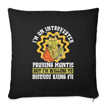Kung Fu - Sofa pillowcase 17,3'' x 17,3'' (45 x 45 cm) - black - Front