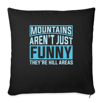 Père blagues Papa Blagues - Housse de coussin décorative 45 x 45 cm - noir - Devant