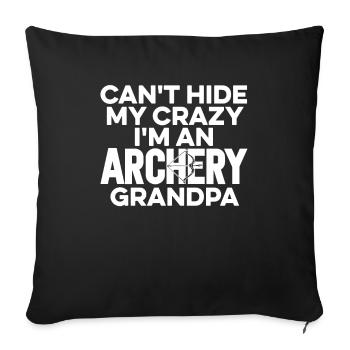 Archer Archery Arrow Archery Archery - Sofa pillowcase 17,3'' x 17,3'' (45 x 45 cm) - black - Front