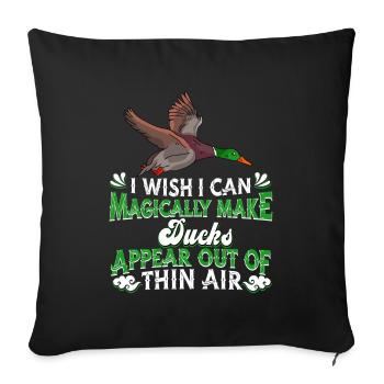 Canard - Housse de coussin décorative 45 x 45 cm - noir - Devant