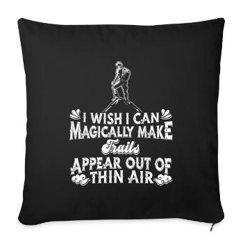 Hiking Trekking Hikers - Sofa pillowcase 17,3'' x 17,3'' (45 x 45 cm) - black - Front