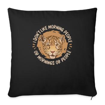 Cheetah - Sofa pillowcase 17,3'' x 17,3'' (45 x 45 cm) - black - Front