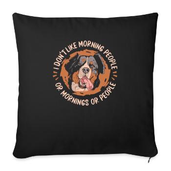 Bouvier Bernois Chien - Housse de coussin décorative 45 x 45 cm - noir - Devant