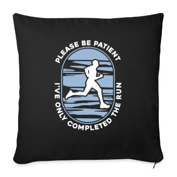 Triathlon - Housse de coussin décorative 45 x 45 cm - noir - Devant