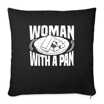 Gold Mining Gold Mine - Sofa pillowcase 17,3'' x 17,3'' (45 x 45 cm) - black - Front