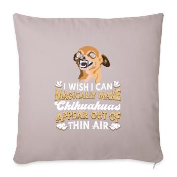 Chihuahua Dog - Sofa pillowcase 17,3'' x 17,3'' (45 x 45 cm) - light taupe - Front