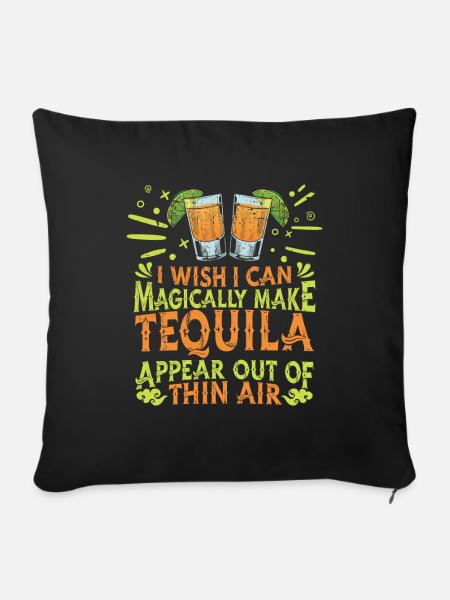Tequila - Sofakissenbezug 45 x 45 cm - Schwarz