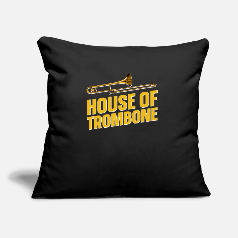 Trombone Housse de coussin décorative 45 x 45 cm