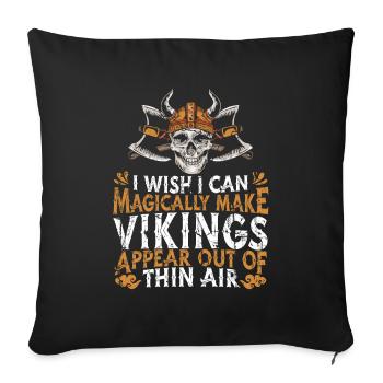 Viking Valhalla - Housse de coussin décorative 45 x 45 cm - noir - Devant