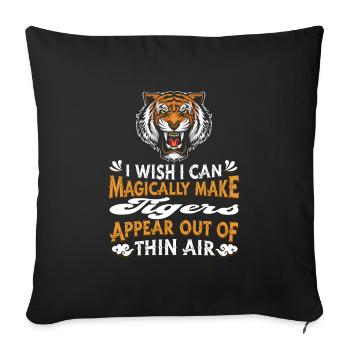 Tiger - Sofakissenbezug 45 x 45 cm - Schwarz - Vorne