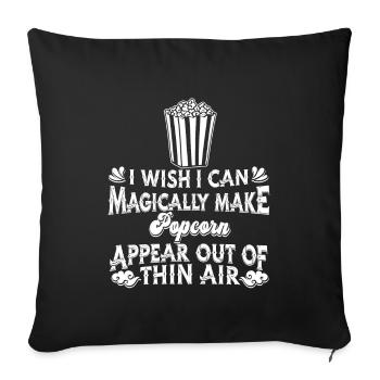 Popcorn - Sofa pillowcase 17,3'' x 17,3'' (45 x 45 cm) - black - Front