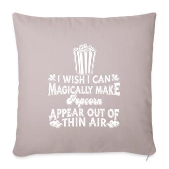 Pop-corn - Housse de coussin décorative 45 x 45 cm - taupe clair - Devant