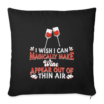 Wein Liebhaber Tasting Winzer Sommelier - Sofakissenbezug 45 x 45 cm - Schwarz - Vorne