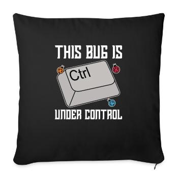 Programmeur Coder Développeur de logiciels - Housse de coussin décorative 45 x 45 cm - noir - Devant