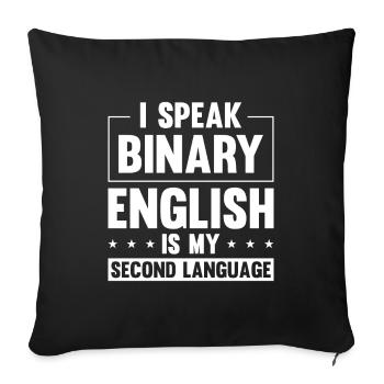 Programmer Coder Software Developer - Sofa pillowcase 17,3'' x 17,3'' (45 x 45 cm) - black - Front