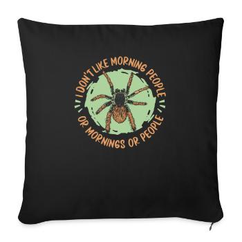 Spider Pet - Sofa pillowcase 17,3'' x 17,3'' (45 x 45 cm) - black - Front