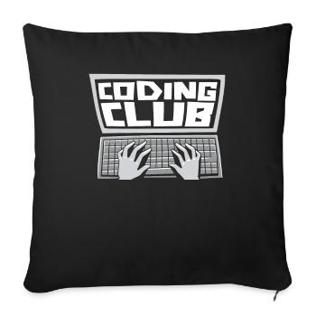 Programmierer Coder Software Entwickler - Sofakissenbezug 45 x 45 cm - Schwarz - Vorne
