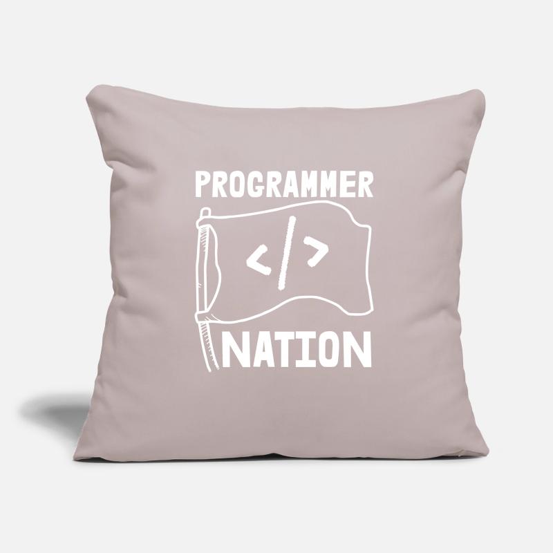 Programmeur Coder Développeur de logiciels Housse de coussin décorative 45 x 45 cm