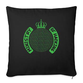Programmeur Coder Développeur de logiciels - Housse de coussin décorative 45 x 45 cm - noir - Devant