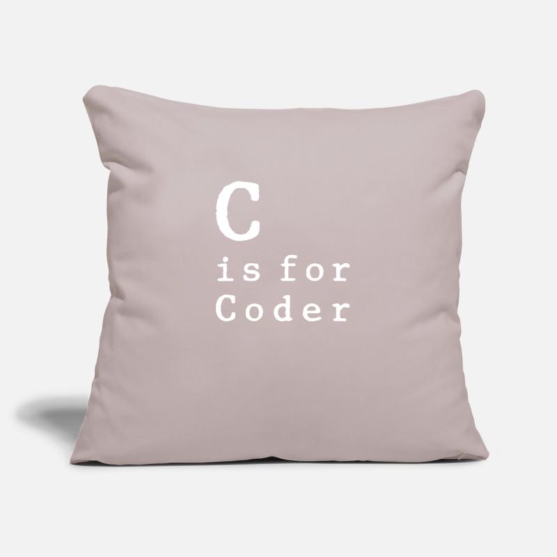 Programmeur Coder Développeur de logiciels Housse de coussin décorative 45 x 45 cm
