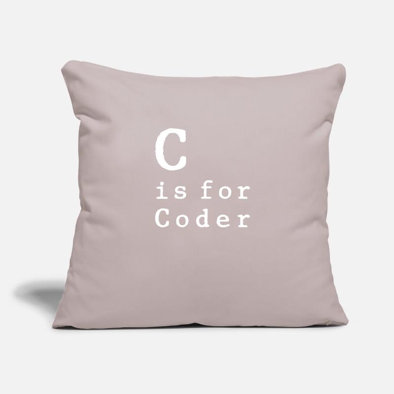 Programmeur Coder Développeur de logiciels Housse de coussin décorative 45 x 45 cm