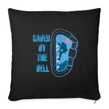 Climbing Mountaineering Climbers - Sofa pillowcase 17,3'' x 17,3'' (45 x 45 cm) - black - Front