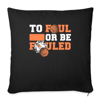 Basketball Basketballer - Sofa pillowcase 17,3'' x 17,3'' (45 x 45 cm) - black - Front