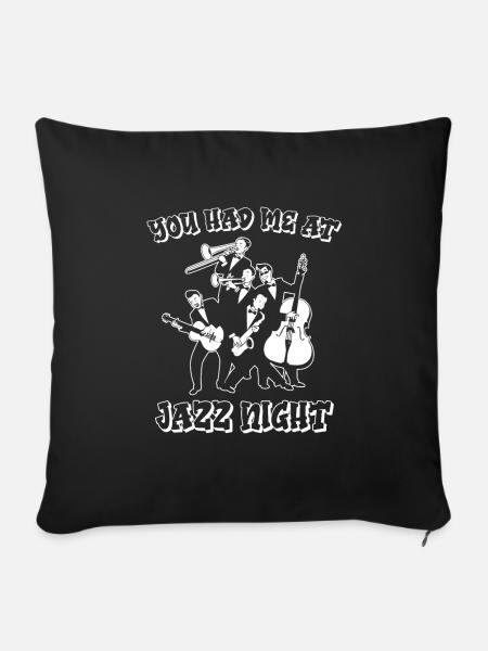 Jazz - Sofakissenbezug 45 x 45 cm - Schwarz