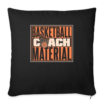 Basketballtrainer Entraîneur de basket-ball - Housse de coussin décorative 45 x 45 cm - noir - Devant
