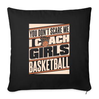 Basketballtrainer Entraîneur de basket-ball - Housse de coussin décorative 45 x 45 cm - noir - Devant