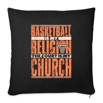 Basketballtrainer Entraîneur de basket-ball - Housse de coussin décorative 45 x 45 cm - noir - Devant
