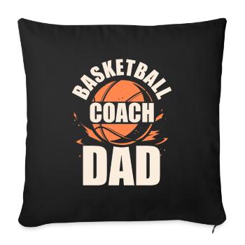Basketballtrainer Entraîneur de basket-ball - Housse de coussin décorative 45 x 45 cm - noir - Devant