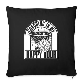 Basketballtrainer Entraîneur de basket-ball - Housse de coussin décorative 45 x 45 cm - noir - Devant