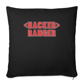 Programmer Coder Software Developer - Sofa pillowcase 17,3'' x 17,3'' (45 x 45 cm) - black - Front